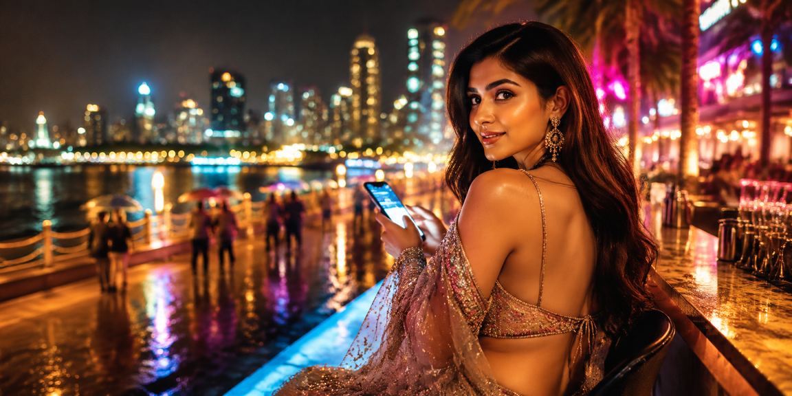 Mumbai Aviator player enjoying online game alongside Bollywood streets